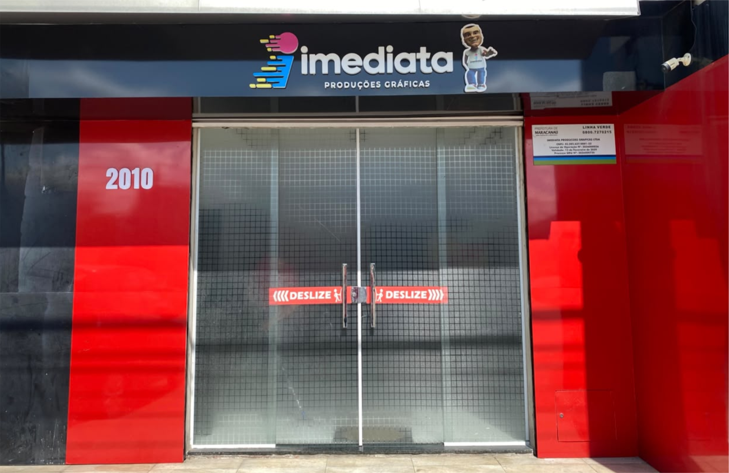 Fachada da Imediata Produções Gráficas